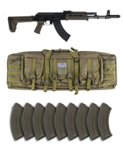 PSA AK-103 GF3 Forged "MOEKOV" Rifle, w/10 Waffle Magazines & PSA Rifle Bag, OD Green