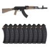PSA AK-103 GF3 Forged Nitride Barrel Classic Side Folder Polymer Rifle, FDE With 10 Magazines