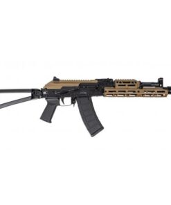 PSA AK-105 Triangle Side Folding Pistol with FDE JL Billet Rail, FDE Picatinny Railed Dust Cover, Toolcraft Bolt, Trunnion, and Carrier