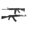 PSA 5.56 M4 Classic AR-15 & PSA AK-47 GF3 Classic Polymer Rifle With Matching Serial Numbers